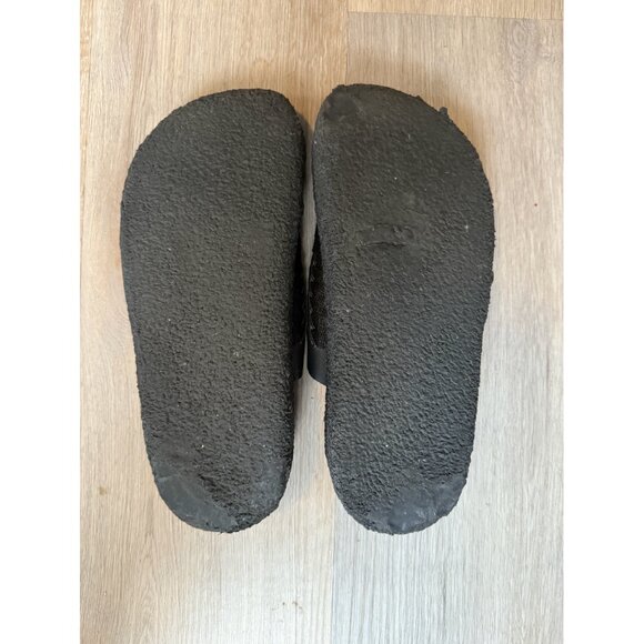 Malibu Sandals:  Thunderbird Mule - Vegan Leather | Woven Poly | Black | 9 Mens - Picture 4 of 4